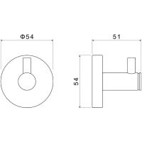 Крючок Schein Kahlo 9111CH Хром — фото 5, Крючки для полотенец