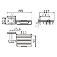 Мыльница CeramaLux Gamma Хром арт-12305 — фото 2, Мыльницы