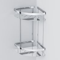 Полка корзина AM.PM Sense L A7454200 угловая Хром — фото 2, Полки для ванной и душа