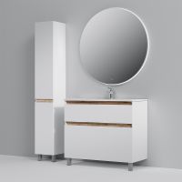 Тумба под раковину AM.PM X-Joy 100 M85AFSX1002WG Белый глянец — фото 7, Мебель для ванной