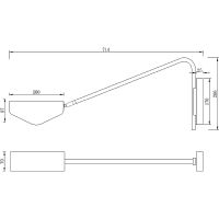 Настенный светильник Maytoni Modern Notta MOD417WL-01BS1 Латунь — фото 12, Светильники