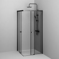 Товар: Душевой уголок AM.PM X-Joy 90х90 W94G-403-9090-BТ профиль Черный матовый стекло прозрачное - фото 11 Душевой уголок AM.PM X-Joy 90х90 W94G-403-9090-BТ профиль Черный матовый стекло прозрачное — фото 11, Душевые уголки