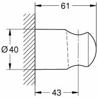 Товар: Держатель ручного душа Grohe Tempesta 28605001 Хром - фото 4 Держатель ручного душа Grohe Tempesta 28605001 Хром — фото 4, Держатели для душа