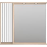 Товар: Зеркало со шкафом Brevita Balaton 90 L BAL-04090-03-01Л с подсветкой Белое матовое Бежевое матовое - фото 2 Зеркало со шкафом Brevita Balaton 90 L BAL-04090-03-01Л с подсветкой Белое матовое Бежевое матовое — фото 2, Мебель для ванной