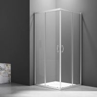 Душевой уголок Veconi Rovigo RV-101 80х80 RV101-80-01-C5 профиль Хром стекло прозрачное — фото 1, Квадратные душевые уголки