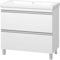 Тумба с раковиной Misty Ингрид 90 УТ000015020 Белая — фото 1, Мебель для ванной