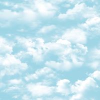 Обои детские Andrea Rossi Kids Land 54275-1 Винил на флизелине (1,06*10,05) Голубой, Облака — фото 1, Обои для стен