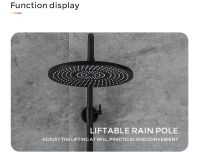 Товар: Душевая система Gappo G2495-5 Черная матовая - фото 10 Душевая система Gappo G2495-5 Черная матовая — фото 10, Душевые стойки