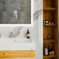 Товар: Тумба под раковину Бриклаер Берлин 100 4627125416095 подвесная Белый глянец - фото 3 Тумба под раковину Бриклаер Берлин 100 4627125416095 подвесная Белый глянец — фото 3, Мебель для ванной