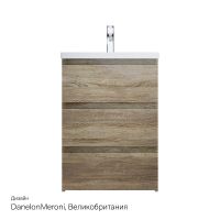 Тумба под раковину AM.PM Gem S 60 Светлый дуб арт-M91FSX0602OF — фото 4, Тумбы под раковину