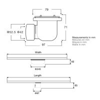 Сифон для душевого поддона Vincea Vsph-D611 Белый — фото 4, Прочие комплектующие для слива и канализации