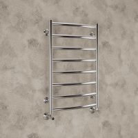 Водяной полотенцесушитель Terminus Атланта+ П8 500x800 4670078529992 Хром, нижнее подключение, G 1/2" ВР — фото 3, Водяные полотенцесушители