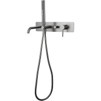 Смеситель для ванны Allen Brau Priority 5.31A05-MG Графит брашированный — фото 2, Смесители