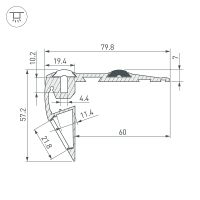 Товар: Профиль алюминиевый Arlight 023866 накладной для ступеней Серебристый - фото 3 Профиль алюминиевый Arlight 023866 накладной для ступеней Серебристый — фото 3, Профили для светодиодных лент