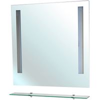 Зеркало Bellezza Ника 100 с подсветкой с полкой — фото 1, Зеркала в ванную комнату