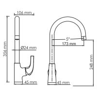 Товар: Смеситель для кухни WasserKRAFT Sauer 7107 Золото - фото 6 Смеситель для кухни WasserKRAFT Sauer 7107 Золото — фото 6, Смесители