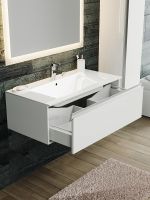 Тумба с раковиной SanVit Авеню-1 75 kavenu175 с фактурой под дерево подвесная Шелк Сталь — фото 4, Тумбы с раковиной