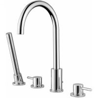 Смеситель на борт ванны Abber Wasser Kreis AF8113 Хром — фото 1, Смесители на борт ванны