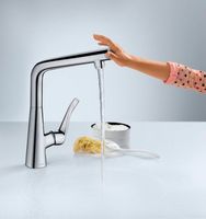 Смеситель для кухни Hansgrohe Metris Select M71 14847000 Хром — фото 2, Смесители для кухни