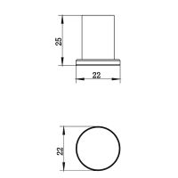 Крючок Whitecross Ergo gold brushed ER2215GLB Брашированное золото — фото 2, Крючки для полотенец