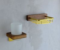 Мыльница Bronze de Luxe Forest 10703G Орех Золото матовое — фото 3, Мыльницы