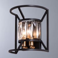 Товар: Настенный светильник Divinare Frost 2022/21 AP-2 Черный Латунь матовая - фото 3 Настенный светильник Divinare Frost 2022/21 AP-2 Черный Латунь матовая — фото 3, Бра