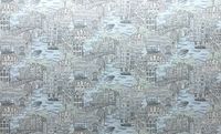 Обои Solo Voyage 168416-17 Винил на флизелине (1,06*10) Серый/Голубой/Зеленый, Город — фото 2, Обои для стен