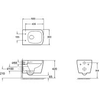 Унитаз Allen Brau Liberty 4.33004.20 подвесной Белый без сиденья — фото 34, Подвесные унитазы