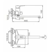 Товар: Смеситель для ванны Frap H04 F2204 универсальный Хром - фото 5 Смеситель для ванны Frap H04 F2204 универсальный Хром — фото 5, Смеситель для ванны