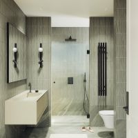 Товар: Душевая дверь Maybah Glass MGD-508-6 805x1950 на петлях Черный стекло прозрачное - фото 2 Душевая дверь Maybah Glass MGD-508-6 805x1950 на петлях Черный стекло прозрачное — фото 2, Душевые двери в нишу