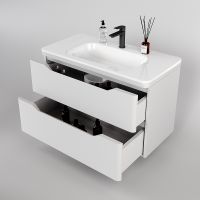 Товар: Тумба под раковину Style Line Марелла 90 Люкс Plus СС-00002413 подвесная Белый матовый антискрейтч - фото 3 Тумба под раковину Style Line Марелла 90 Люкс Plus СС-00002413 подвесная Белый матовый антискрейтч — фото 3, Мебель для ванной