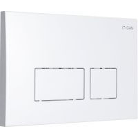 Клавиша смыва Logan Space 297681 Белая — фото 1, Комплектующие для душевого оборудования