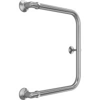 Водяной полотенцесушитель Terminus П-образный (1) 500х400 4620768881459 Хром, боковое подключение, G 1" НР — фото 1, Водяные полотенцесушители