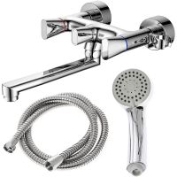 Смеситель для ванны Orange Lotos M32-211cr универсальный Хром — фото 1, Смеситель для ванны