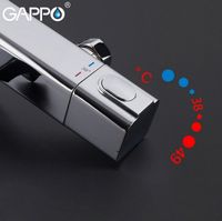 Товар: Смеситель для ванны Gappo G3291 с термостатом Хром - фото 4 Смеситель для ванны Gappo G3291 с термостатом Хром — фото 4, Смесители