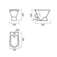 Биде Sanita Самарское BD.FS/Samarsky/C/WHT.G/S1 Белое — фото 6, Биде напольные