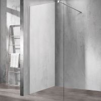 Душевая перегородка Vincea Walk-In 110 VSW-1H110CL профиль Хром стекло прозрачное — фото 1, Душевые перегородки