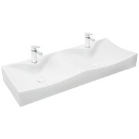 Раковина WeltWasser Elbach 2216 112 10000004587 двойная Белый глянец — фото 1, Раковины накладные