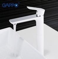 Смеситель для раковины Gappo Белый Хром арт-G1048-2 — фото 3, Смесители для раковины