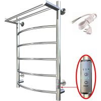 Электрический полотенцесушитель Тругор ПЭК 5 П СП 80x50 с полкой Хром — фото 1, Электрические полотенцесушители