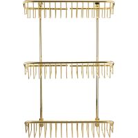 Полка корзина Migliore Complementi 22046 Золото — фото 2, Полки для ванной и душа