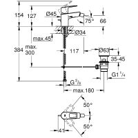 Смеситель для биде Grohe BauLoop Хром арт-23338001 — фото 4, Смесители для биде