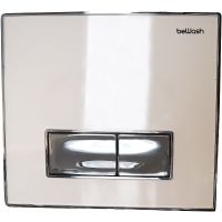 Клавиша смыва beWash Vago P05WC 500RZVP0500BYC000001 Белое стекло Хром — фото 2, Комплектующие для душевого оборудования
