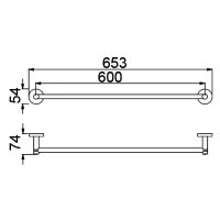 Полотенцедержатель Timo Saona 13053/00 Хром — фото 5, Полотенцедержатели