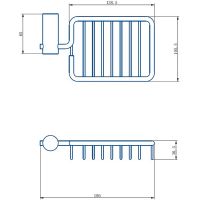 Мыльница Haiba HB8402-1 Нержавеющая сталь — фото 2, Мыльницы