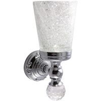 Стакан для зубных щеток Migliore Cristalia 16788 Хром с кристаллом Swarovski — фото 1, Мыльницы