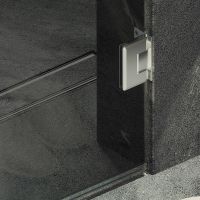 Душевая дверь Maybah Glass MGD-517-4 705x1950 на петлях Хром глянцевый стекло графитовое — фото 5, Душевые двери в нишу