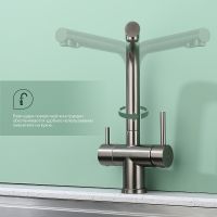 Товар: Смеситель для кухни Splenka S70.61.09 Графит матовый - фото 5 Смеситель для кухни Splenka S70.61.09 Графит матовый — фото 5, Смесители для кухни