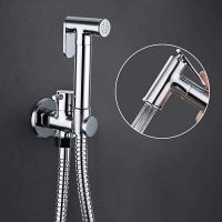 Гигиенический душ с запорным вентилем Frap F7501 Хром — фото 2, Гигиенические души