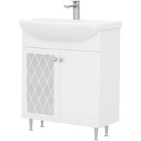 Тумба под раковину Volna Milena 70.2D tnMILENA70.2D-01 Белая — фото 1, Тумбы под раковину